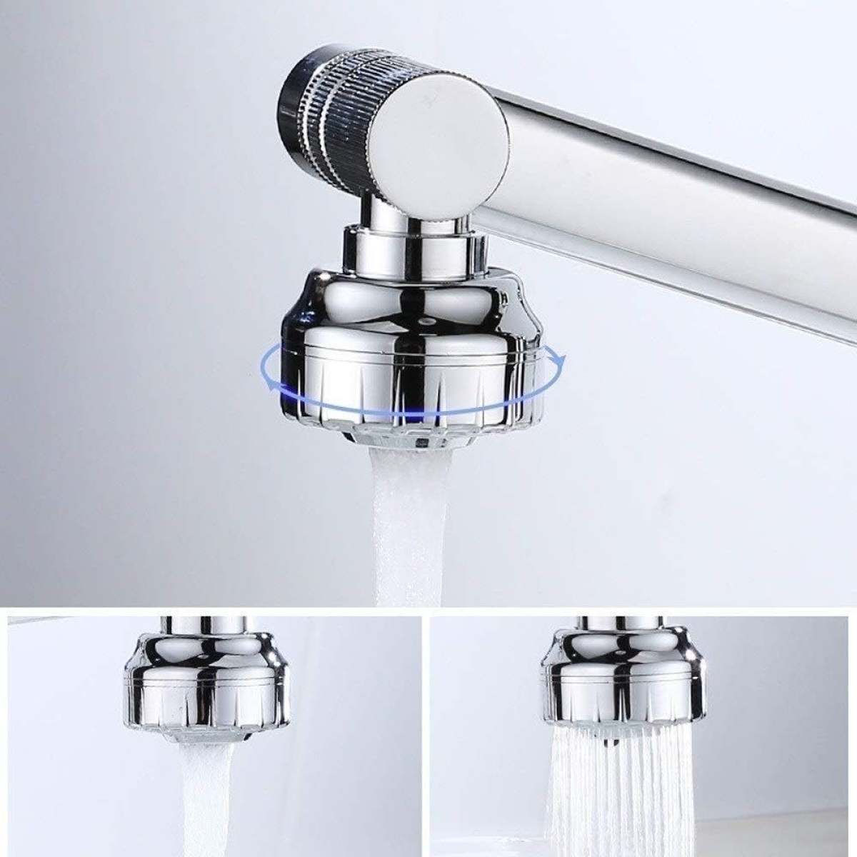 Μπαταρία Νιπτήρα 360° Pull-out με Τηλεσκοπικό Περιστρεφόμενο Στόμιο και Αποσπώμενο Ντουζάκι