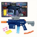 Bubble Machine Gun Nerf Blaster με Σαπουνόνερο, Μαλακά Βελάκια & Στόχο - Μπλε