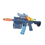 Bubble Machine Gun Nerf Blaster με Σαπουνόνερο, Μαλακά Βελάκια & Στόχο - Μπλε
