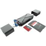 Card Reader 3 σε 1 με Type-C, USB και 8Pin για SD/TF – ADS-218