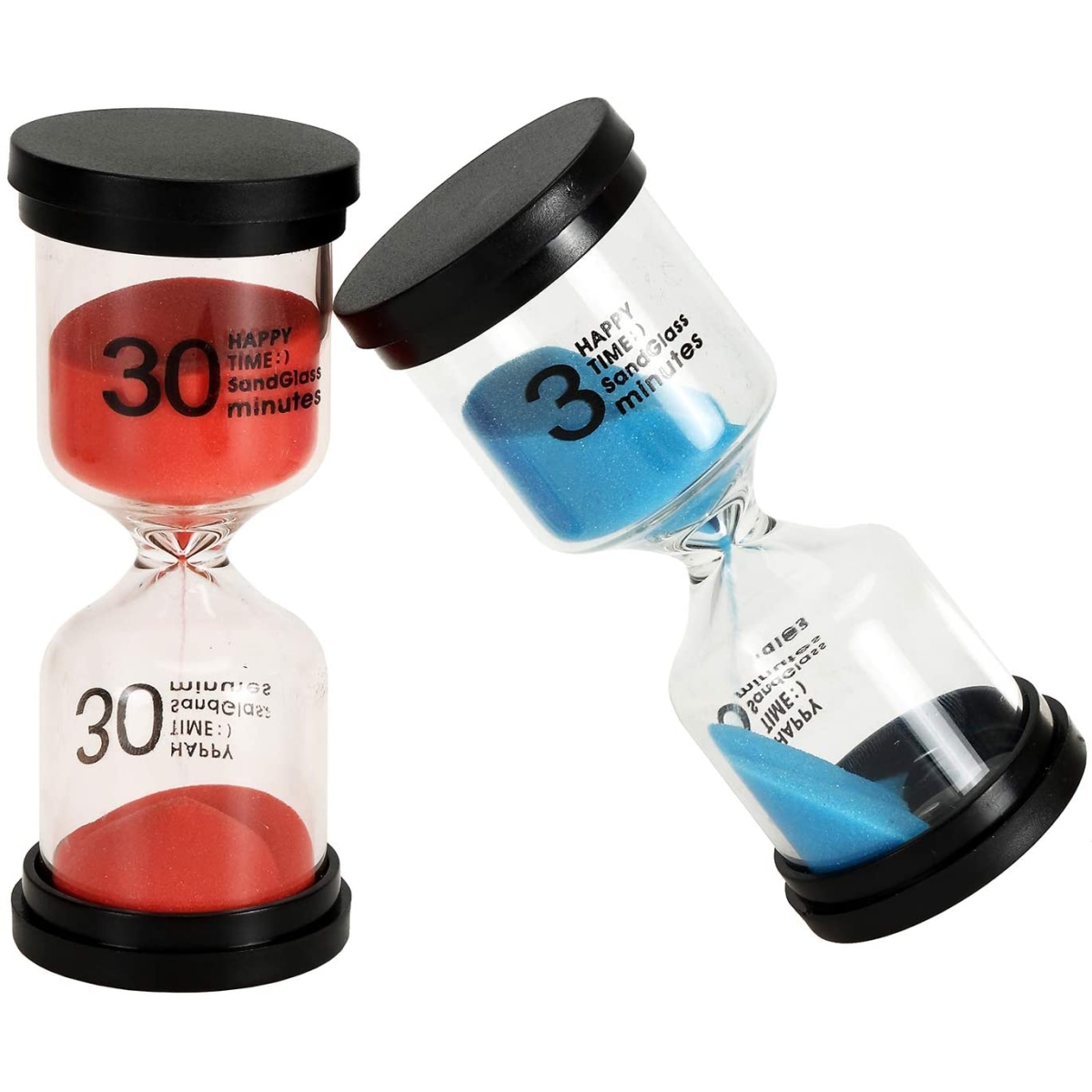 Διάφανη Επιτραπέζια Κλεψύδρα 30min - Μπλε - Image 3