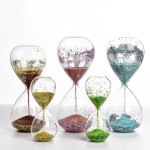 Διάφανη Επιτραπέζια Κλεψύδρα 8x20cm - Ροζ - Image 2