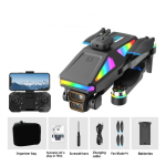Drone με κάμερα, διπλό χειριστήριο & οθόνη – 2.4GHz S5HP μαύρο - Image 2