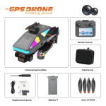Drone με κάμερα, διπλό χειριστήριο & οθόνη – 2.4GHz S5HP μαύρο - Image 4
