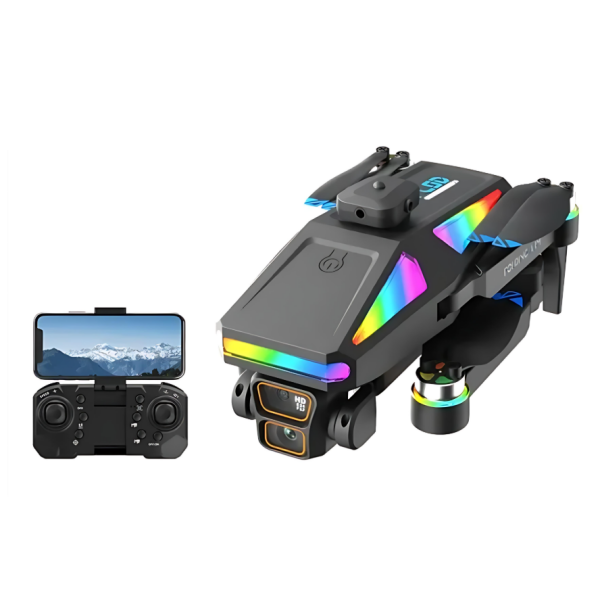 Drone με κάμερα, διπλό χειριστήριο & οθόνη – 2.4GHz S5HP μαύρο