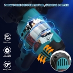 DWE6401 Περιστροφικός Αλοιφαδόρος 700W με Ρύθμιση Στροφών Μπλε
