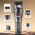 Επαναφορτιζόμενη κουρευτική μηχανή Kemei KM-1726 καφέ - Image 3