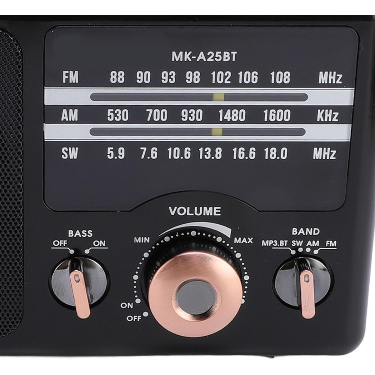 Επαναφορτιζόμενο Ραδιόφωνο Ρετρό FM/AM/SW Με Bluetooth, USB, Κάρτα Μνήμης
