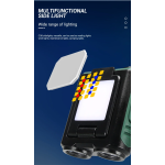 Επαναφορτιζόμενος Mini Φακός LED Με Ανίχνευση Κίνησης Και 5 Λειτουργίες Φωτισμού 1200mAh