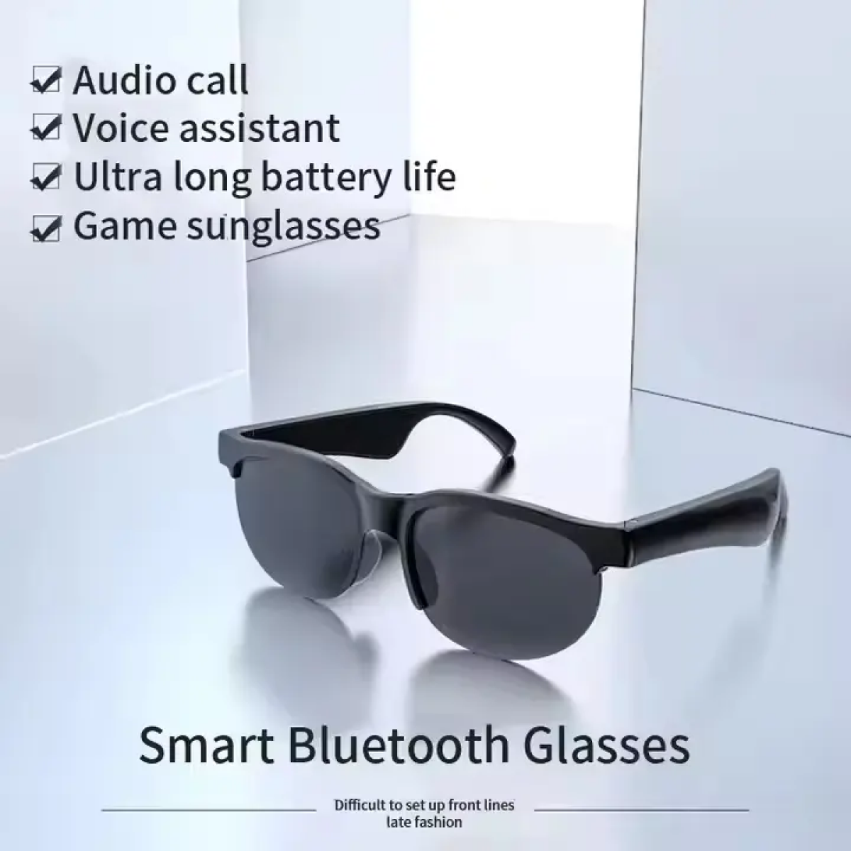Έξυπνα γυαλιά ηλίου με σύνδεση Bluetooth & Ηχεία Μαύρα XG88 Pro