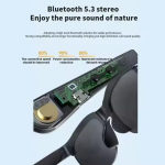 Έξυπνα γυαλιά ηλίου με σύνδεση Bluetooth & Ηχεία Μαύρα XG88 Pro