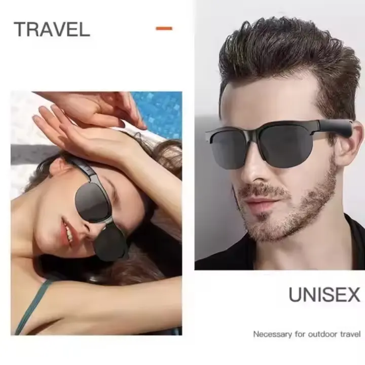 Έξυπνα γυαλιά ηλίου με σύνδεση Bluetooth & Ηχεία Μαύρα XG88 Pro