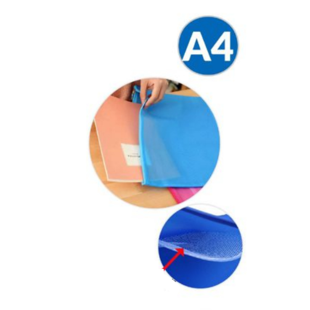 Φάκελος Τσαντάκι Αποθήκευσης Με Φερμουάρ A4 Motarro MQ091-2