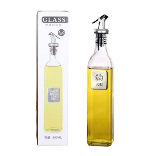 Γυάλινο Δοχείο για Λάδι/Ξύδι με Ροή – 500ml