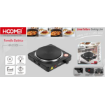 Hoomei HM-S1500 Επιτραπέζια Εστία Εμαγιέ Mονή Μαύρη