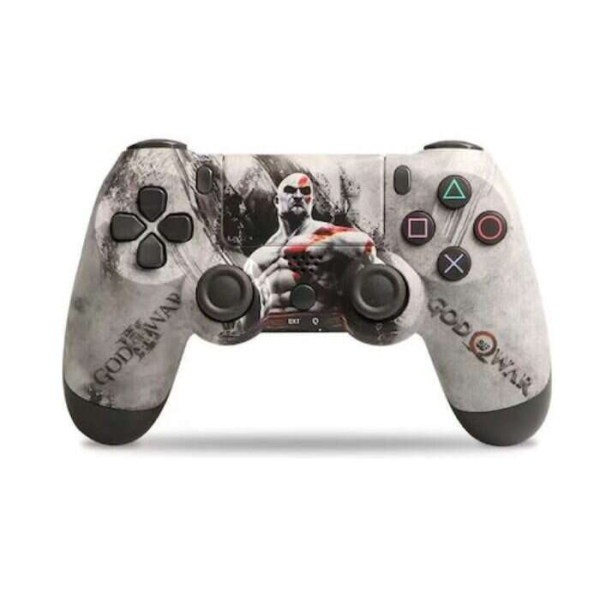 Doubleshock Ασύρματο Gamepad για PS4 God Of War – Εργονομικός Σχεδιασμός & Δόνηση - Γκρι
