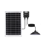 Aigostar Ηλιακό Κρεμαστό Φωτιστικό LED 70W 12V 6000mAh με Τηλεχειριστήριο – 6500K, Διάμετρος 23,5cm, IP65