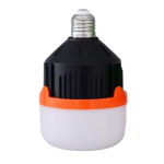 ASK-3 LED Επαναφορτιζόμενος Λαμπτήρας SDS-27540 E27 9W – 6500K, με Power Bank & Φακός Camping - Μαύρος