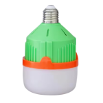 ASK-3 LED Επαναφορτιζόμενος Λαμπτήρας SDS-27540 E27 9W – 6500K, με Power Bank & Φακός Camping - Πράσινος