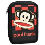 Κασετίνα Διπλή Γεμάτη Paul Frank Party Fever 20x14x4cm με 2 Φερμουάρ & Πλήρη Γραφική Ύλη