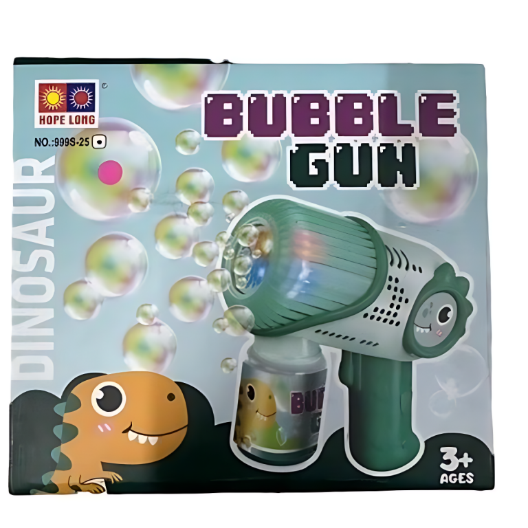 Παιδικό Παιχνίδι Μπουρμπουλήθρας Bubble Gun 999S-25 για παιδιά 3+ ετών - Πράσινο