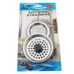 Sink Strainer Φίλτρα Νεροχύτη Inox Ασημί 2τμχ – Φίλτρα Σιφονιού για Αποτροπή Βουλώματος, 85mm & 75mm SDS-4345