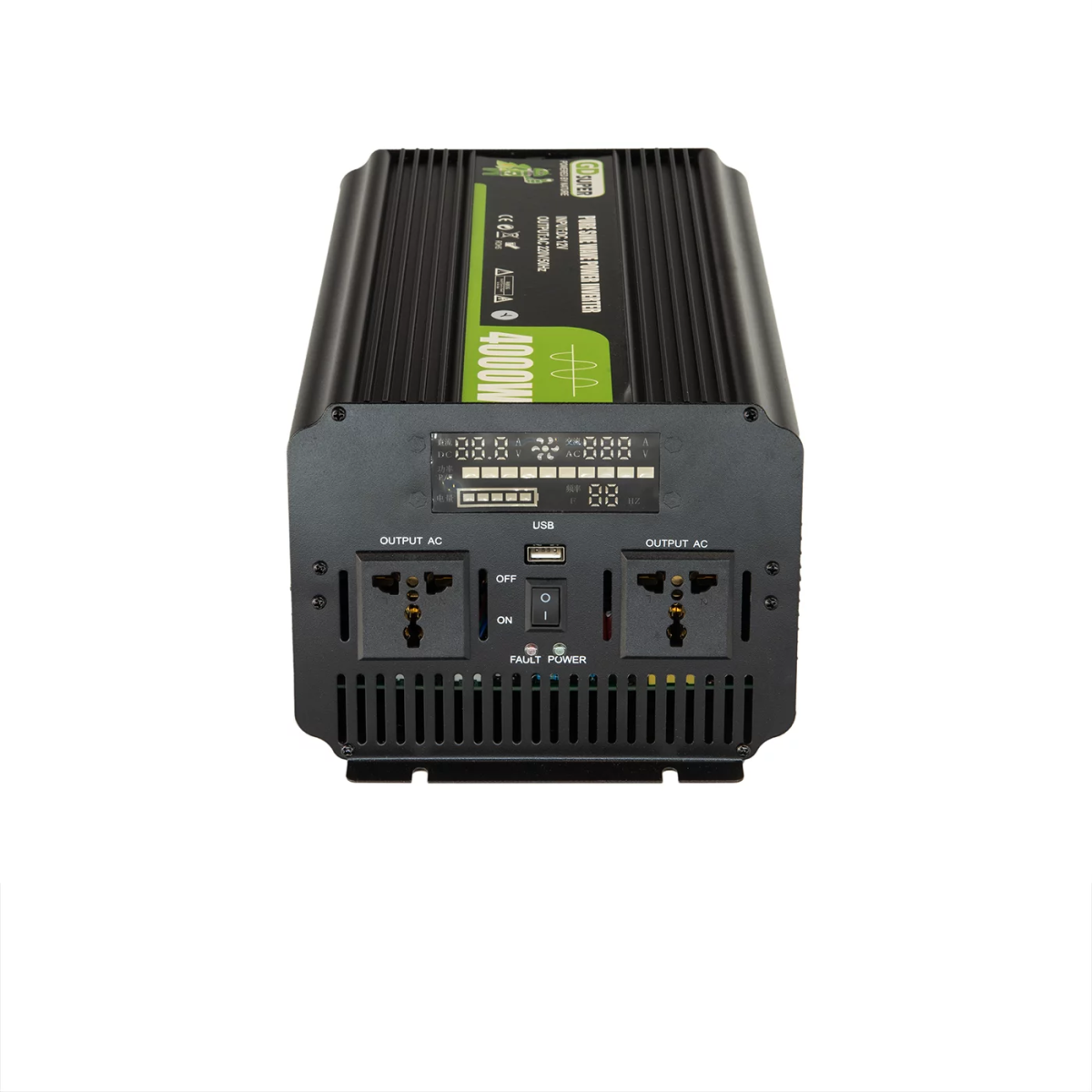 Inverter Καθαρού Ημιτόνου GD-SUPER 7724GD 4000W 12V σε 220V