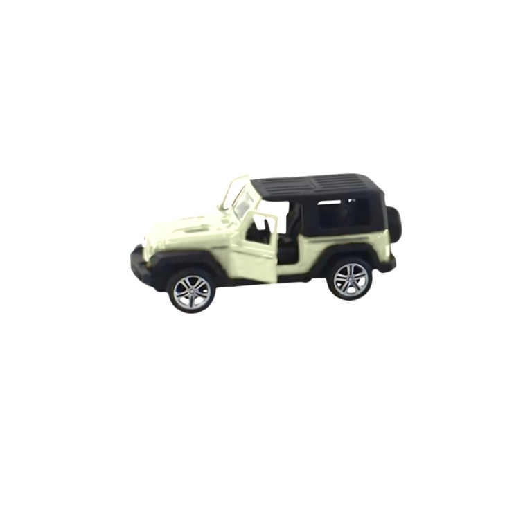 Jeep Wrangler 1:28 Μεταλλικό Pullback Λευκό 15εκ – LMI-D2806-1