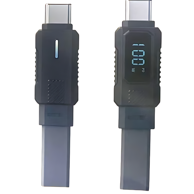 Καλώδιο Δεδομένων USB Type-C 100W Με Ψηφιακή Ένδειξη Ισχύος Andowl Q-SJ166