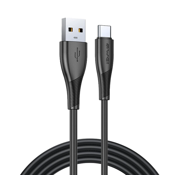 Καλώδιο Ταχείας Φόρτισης USB Σε Type-C 3A 100cm Awei CL-182T