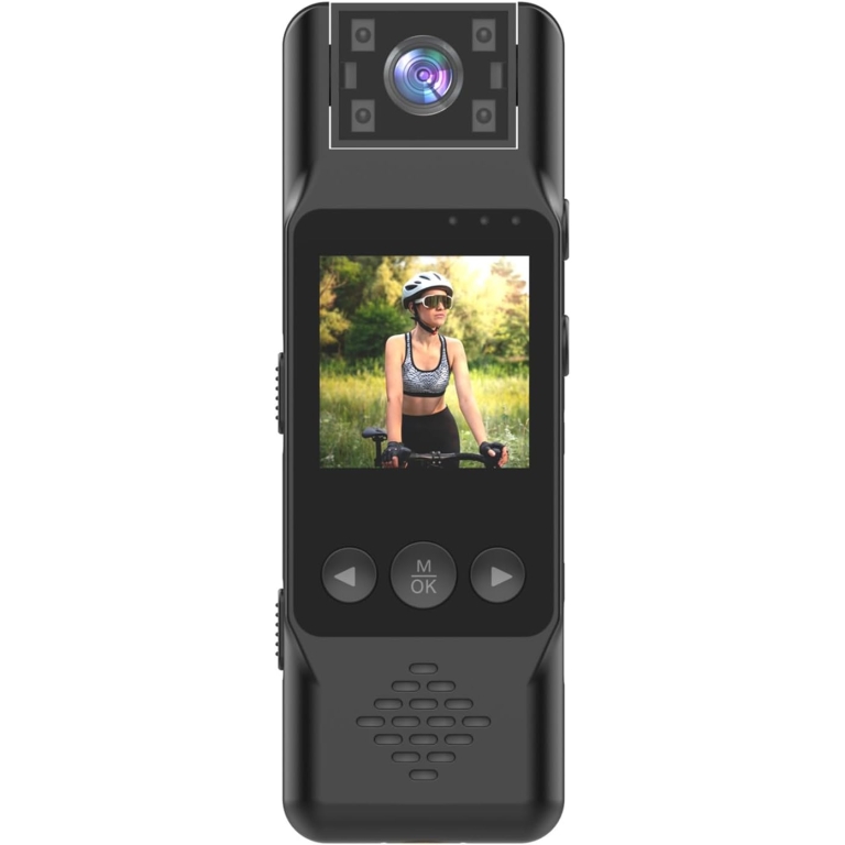 Κάμερα με Κλιπ 4K Full HD με Περιστροφή 180° και Οθόνη LCD Andowl Q-SA01