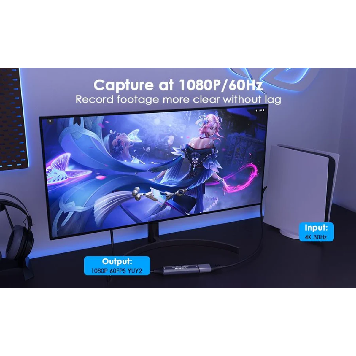 Κάρτα Λήψης Βίντεο HDMI 4K/30Hz σε USB3.0 Type-C