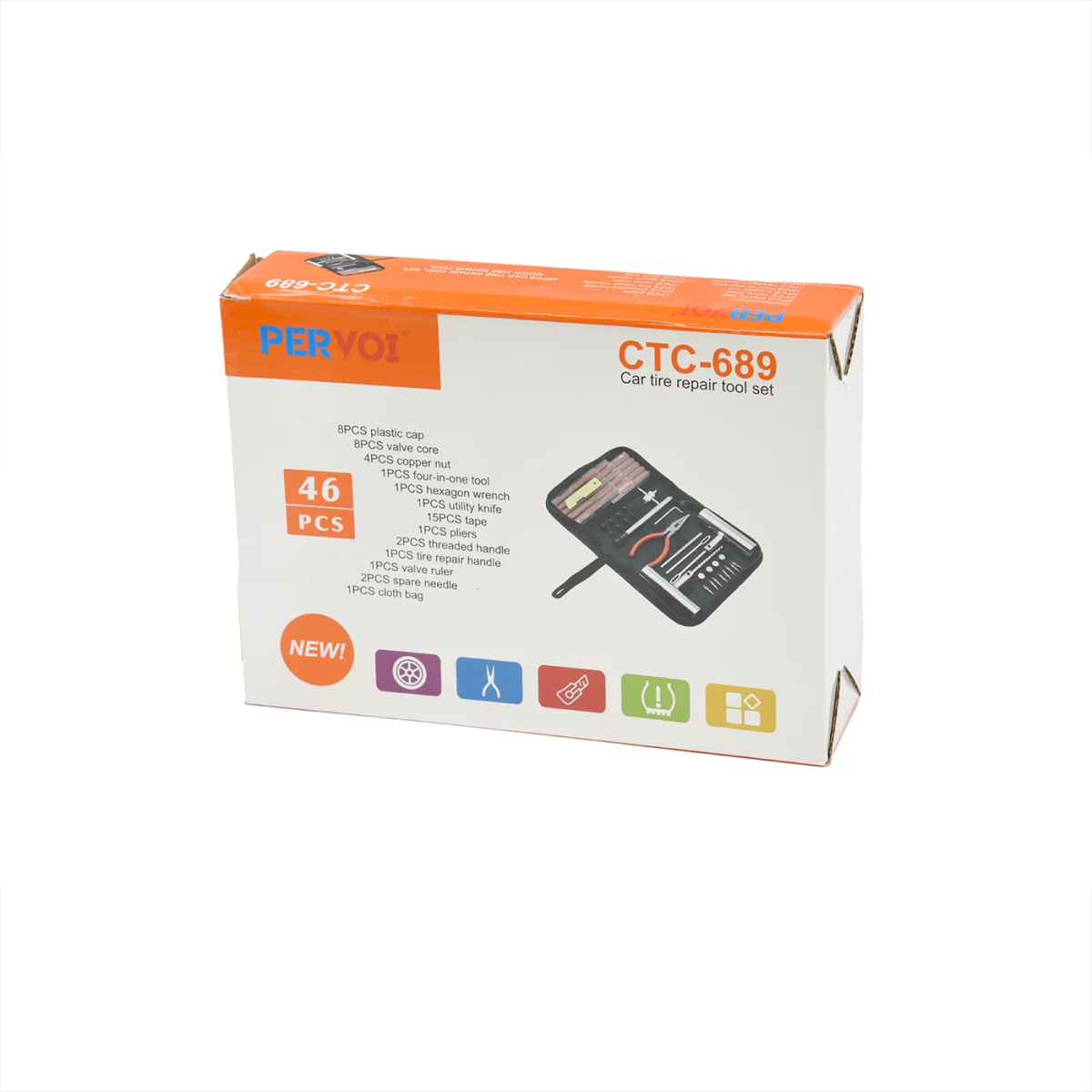 Κιτ Επισκευής Ελαστικών Αυτοκινήτου Pervoi Ctc-689