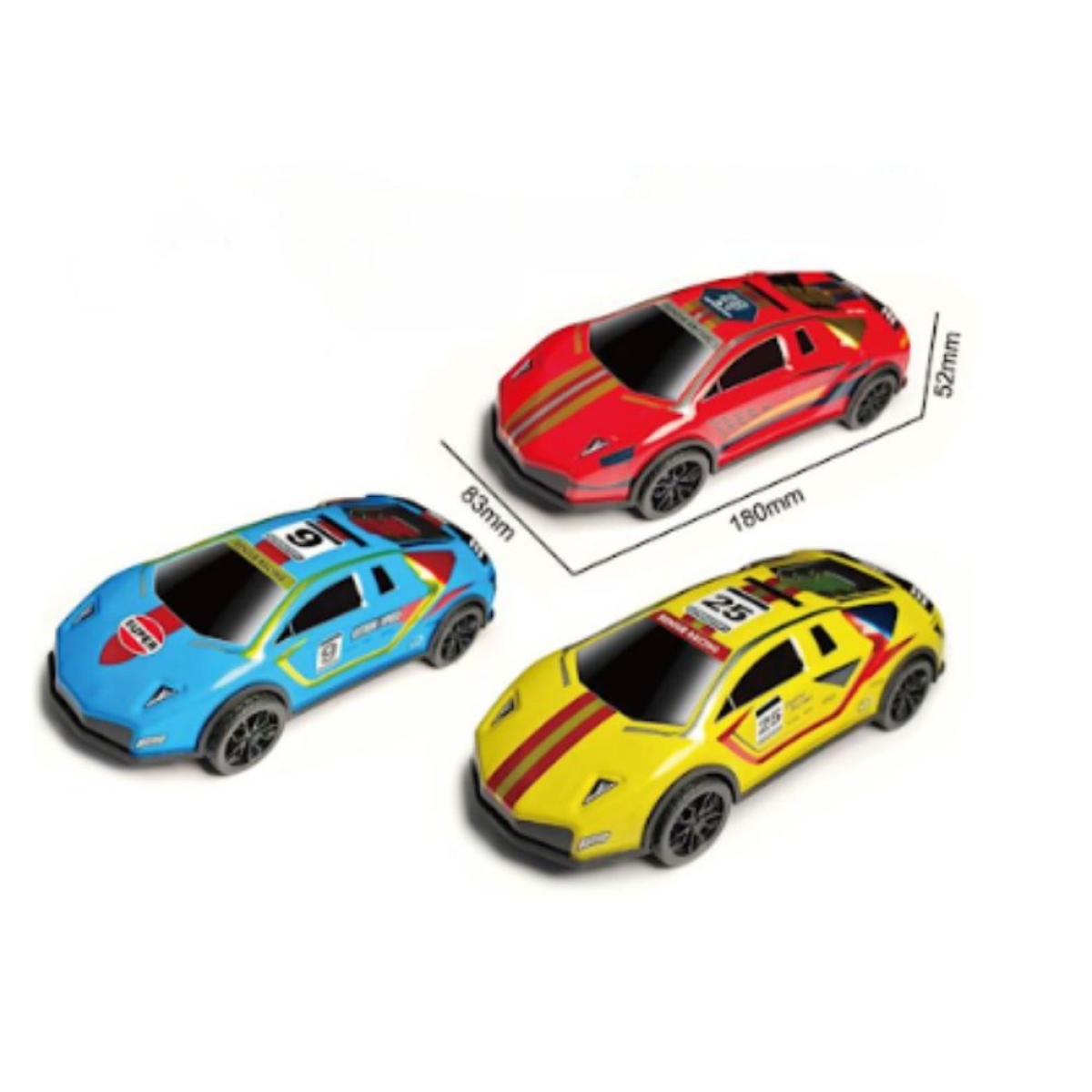 Κόκκινο Αγωνιστικό Αυτοκίνητο Die-Cast 1:24 για 3+ Ετών