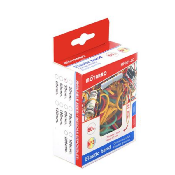 Λαστιχάκια Πολύχρωμα 30mm 60g Motarro MF001-2C