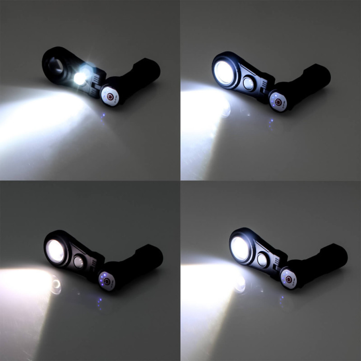 LED Επαναφορτιζόμενος Αδιάβροχος Φακός Κεφαλής 6 Λειτουργιών Περιστρεφόμενος 180° 4000LM Φυσικό/Ψυχρό Λευκό K5309
