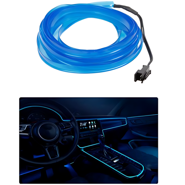Λωρίδα LED φωτισμού για διακόσμηση αυτοκινήτου 3m 12V 2008682 μπλε