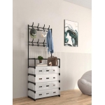 Μεταλλική Παπουτσοθήκη Κρεμάστρα με Πορτάκια & Γάντζους 185x56x28cm XMJ6205