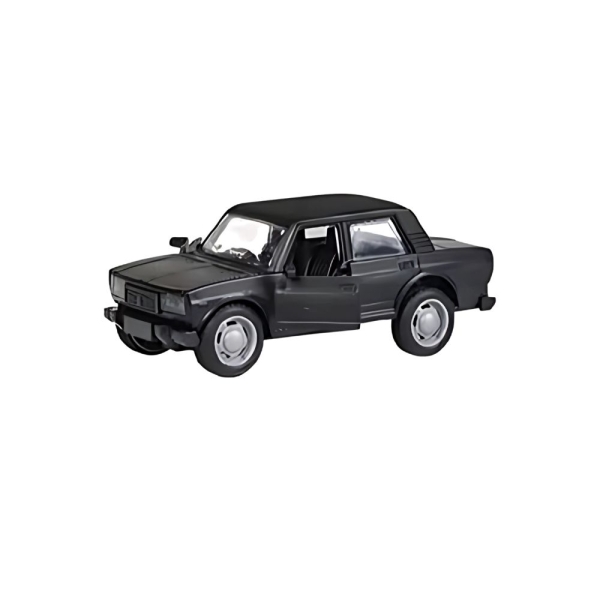 Μεταλλικό Αυτοκινητάκι Lada Pull Back με Πόρτες που Ανοίγουν 1:32– Μαύρο