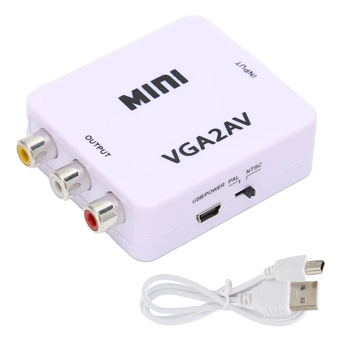 Μετατροπέας AV σε VGA με Ήχο Mini AV2VGA Aoweixun