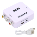 Μετατροπέας AV σε VGA με Ήχο Mini AV2VGA Aoweixun