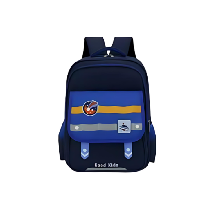 Παιδικό σακίδιο πλάτης με θήκες 42x32cm μπλε σκούρο 606