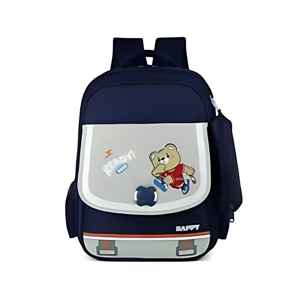 Παιδικό σακίδιο πλάτης με θήκες 43x33cm μπλε σκούρο 905