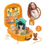 Παιδικό τσαντάκι με ζωάκια 11τμχ - πορτοκαλί - Image 2