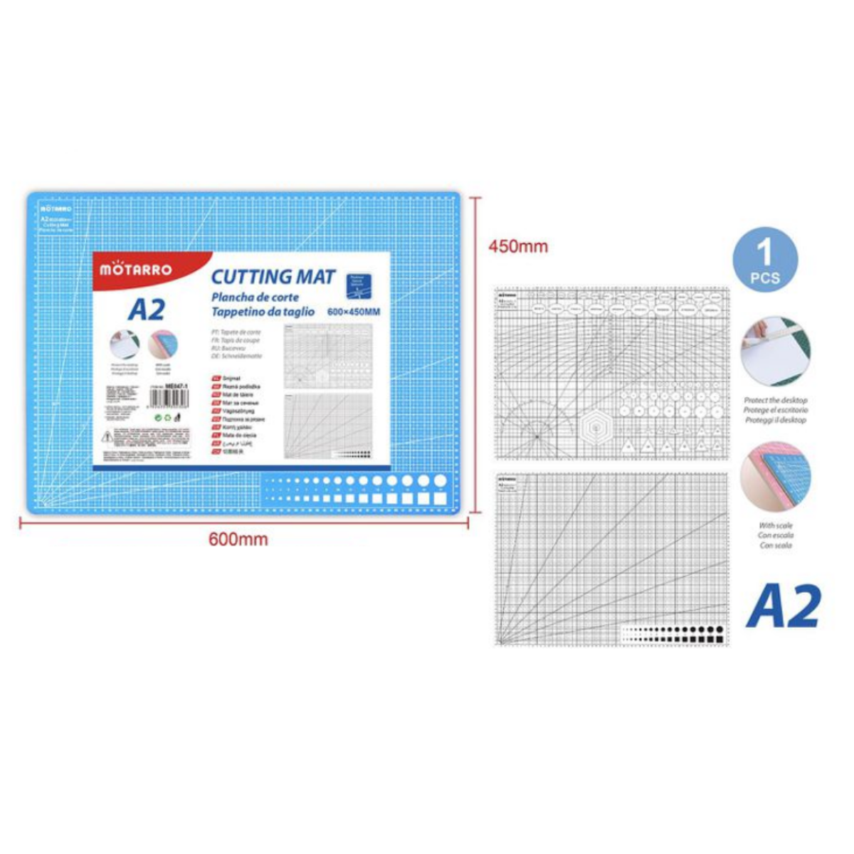Πινάκας Κοπής A2 60x45cm Motarro ME047-1