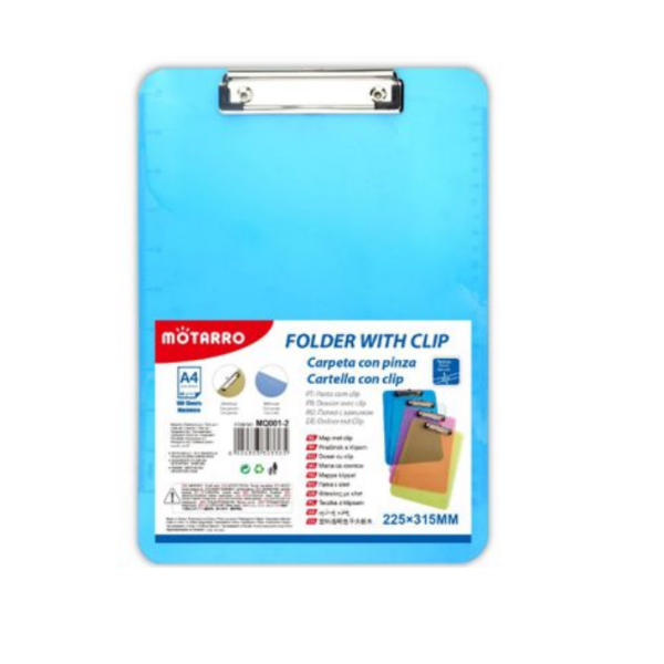 Πινακίδα για Α4 με Πιάστρα Motarro MQ001-2