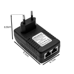 PoE Injector 48V 0.5A με 2 Θύρες RJ45 και Ένδειξη LED Aoweixun AWX-4805