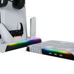 Πολυλειτουργική Βάση Ψύξης Με RGB Φωτισμό Και Φόρτιση Χειριστηρίων Για PS5 Slim