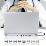 Πολυλειτουργικό HUB Type-C με Πολλαπλές Θύρες (USB, HDMI, VGA, LAN) Aoweixun