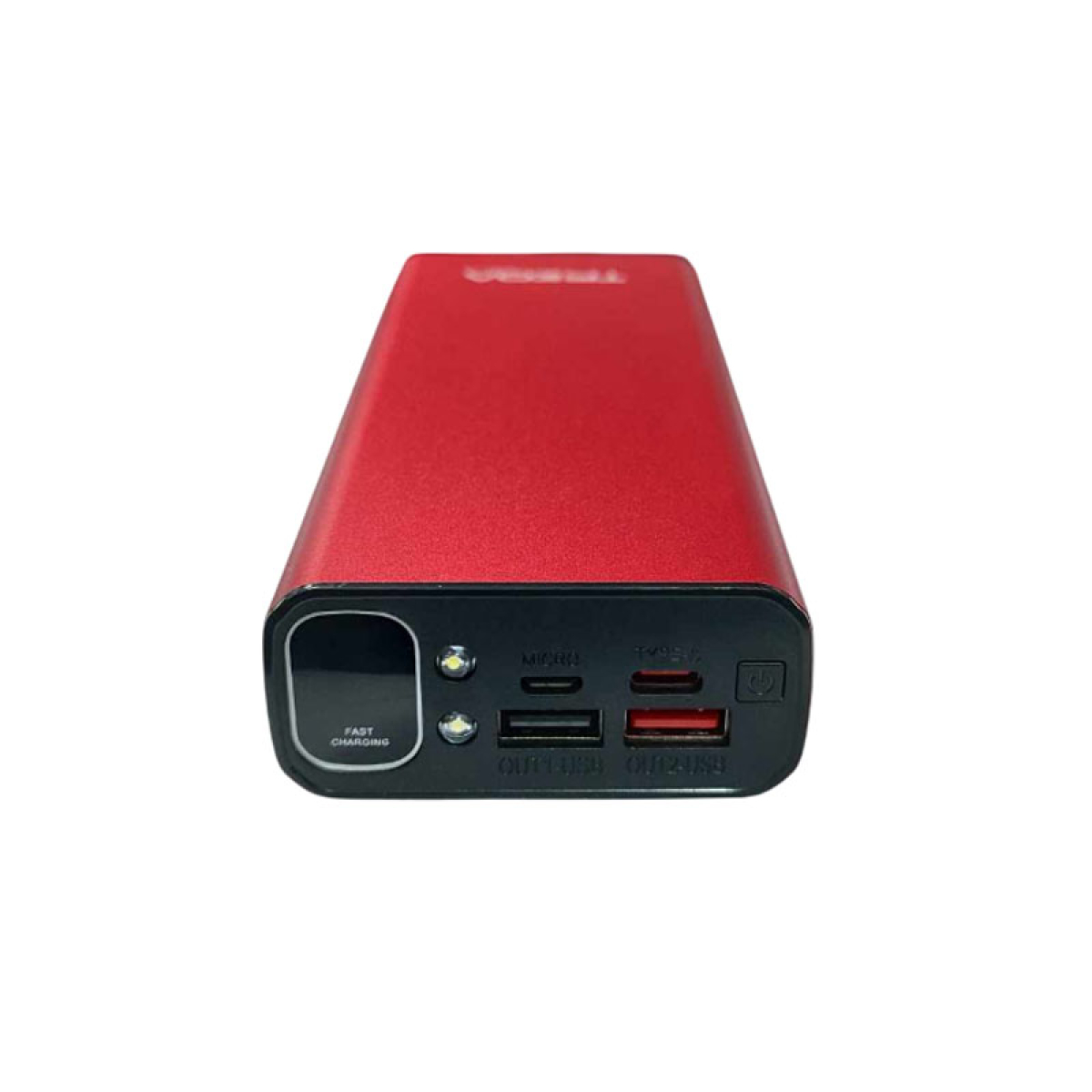 Power Bank 20000mAh με 2 Θύρες USB-A και Θύρα USB-C Treqa TR-967 Κόκκινο - Image 2